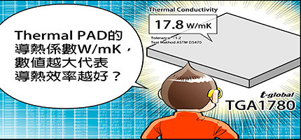 Thermal Pad導熱係數越大表導熱效率越好?